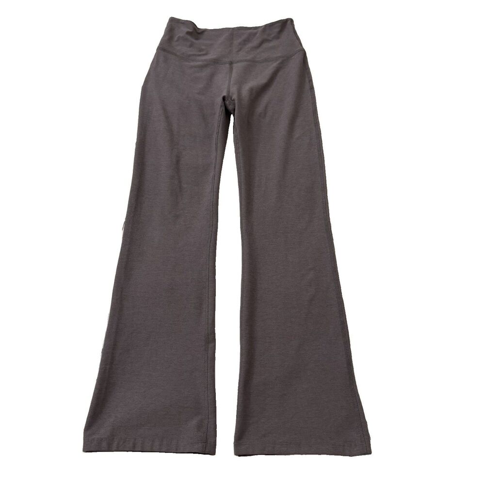 Beyond Yoga Pants Womens Large Purple Gray High Rise Flare Leg Yoga Athletic USA